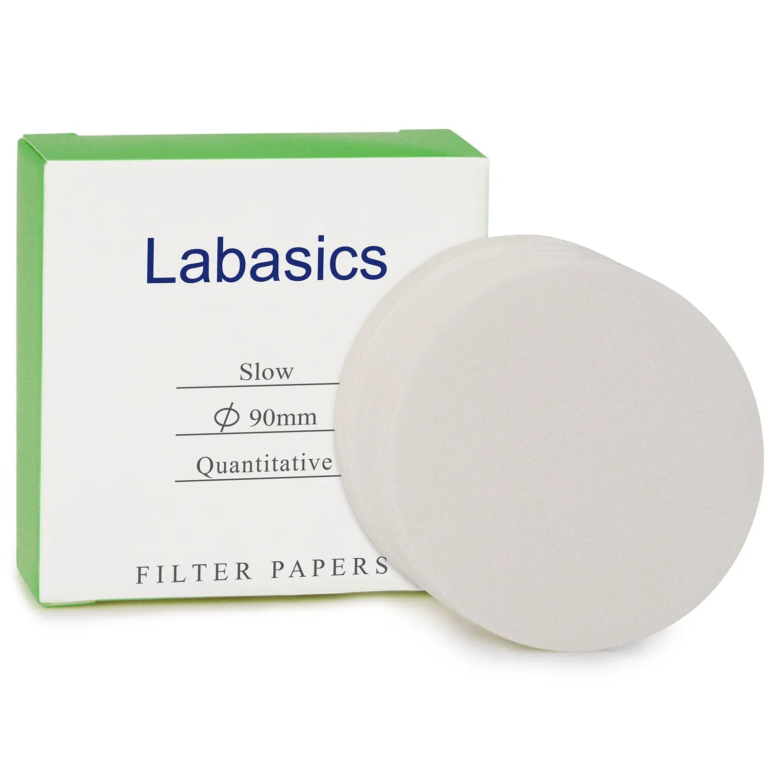 Labasics Quantitative Filter Paper, Slow Filtration, 100 Pack, 70–90 mm ...