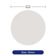 55 mm quantitative filter paper used for small-scale laboratory sample filtration