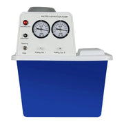 Recirculating water vacuum pump, 80 L/min flow rate, ABS plastic structure, copper coil motor, stainless steel shaft, fluid muffler, fluororubber sealing, chemical laboratory use