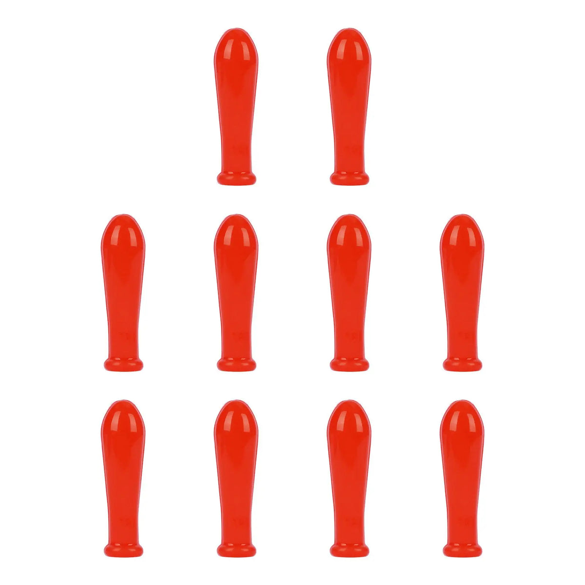 Labasics red silicone pipette caps 10 pack for sealing laboratory glass pipettes