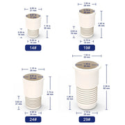 Rubber Flip-Top Stopper, Threaded Design, 10 Pack Labasics