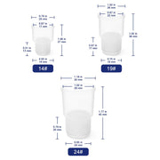Silicone Flip-Top Stopper, Threaded Design, 10 Pack Labasics
