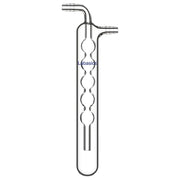 Labasics spherical vacuum cold trap bubbler 200 mm borosilicate glass with 10 mm hose connector