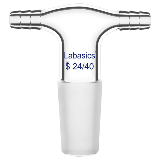 Glass T-Shape Vacuum/Inert Gas Adapter Labasics