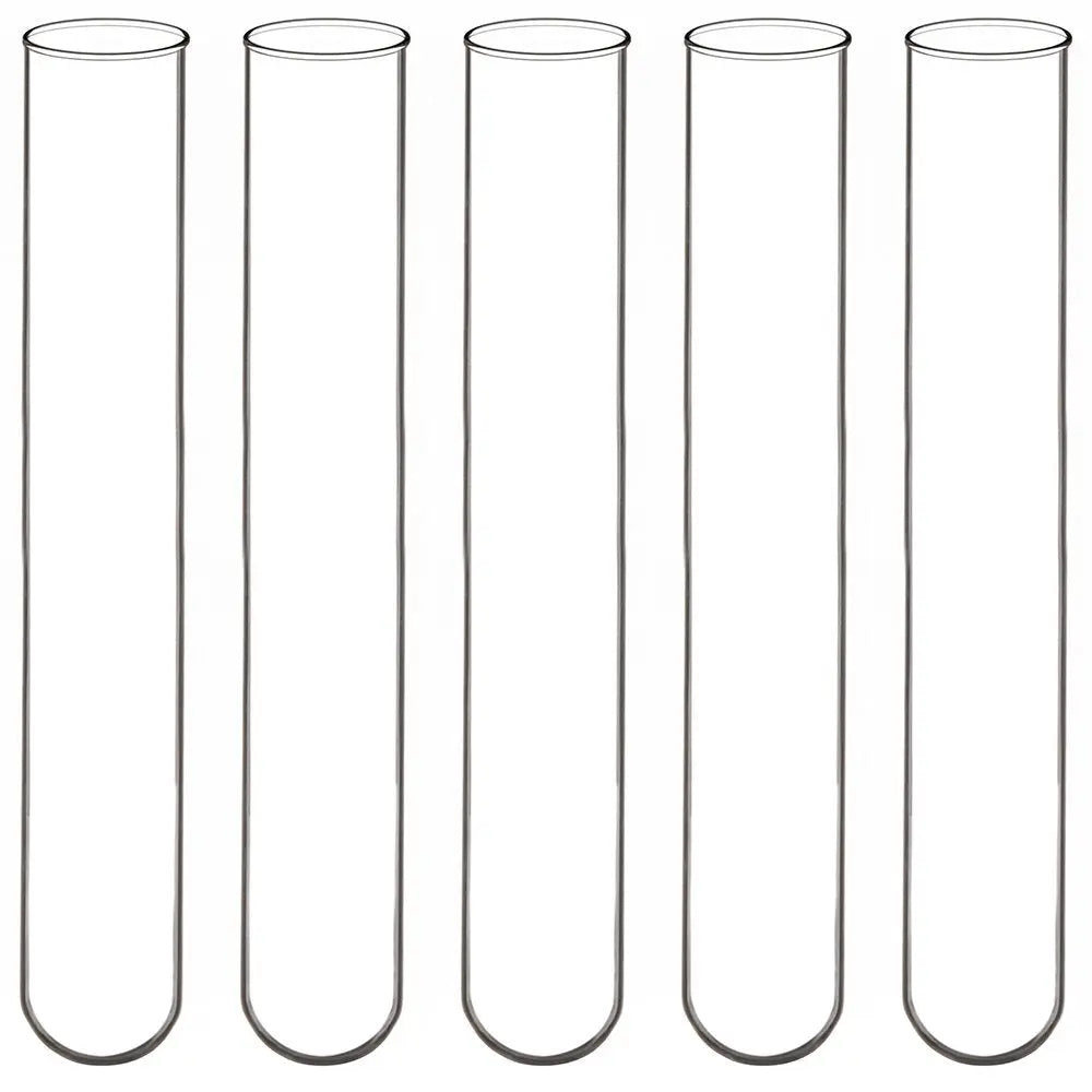Glass Round Bottom Test Tubes, 20 mm OD X 150 mm Length, 20-50 Packs Labasics