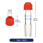 Thermometer Inlet Adapter, 80 mm Height Labasics