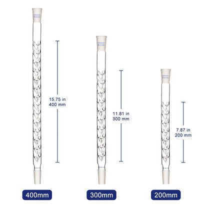 Vigreux Distillation Column, 24/40 Joints, 200/300/400 mm Labasics