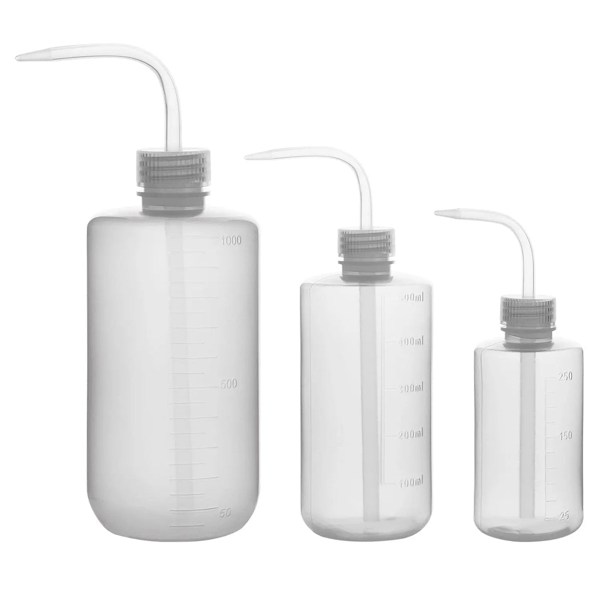 Labasics LDPE plastic wash bottle set for laboratory liquid dispensing and rinsing applications