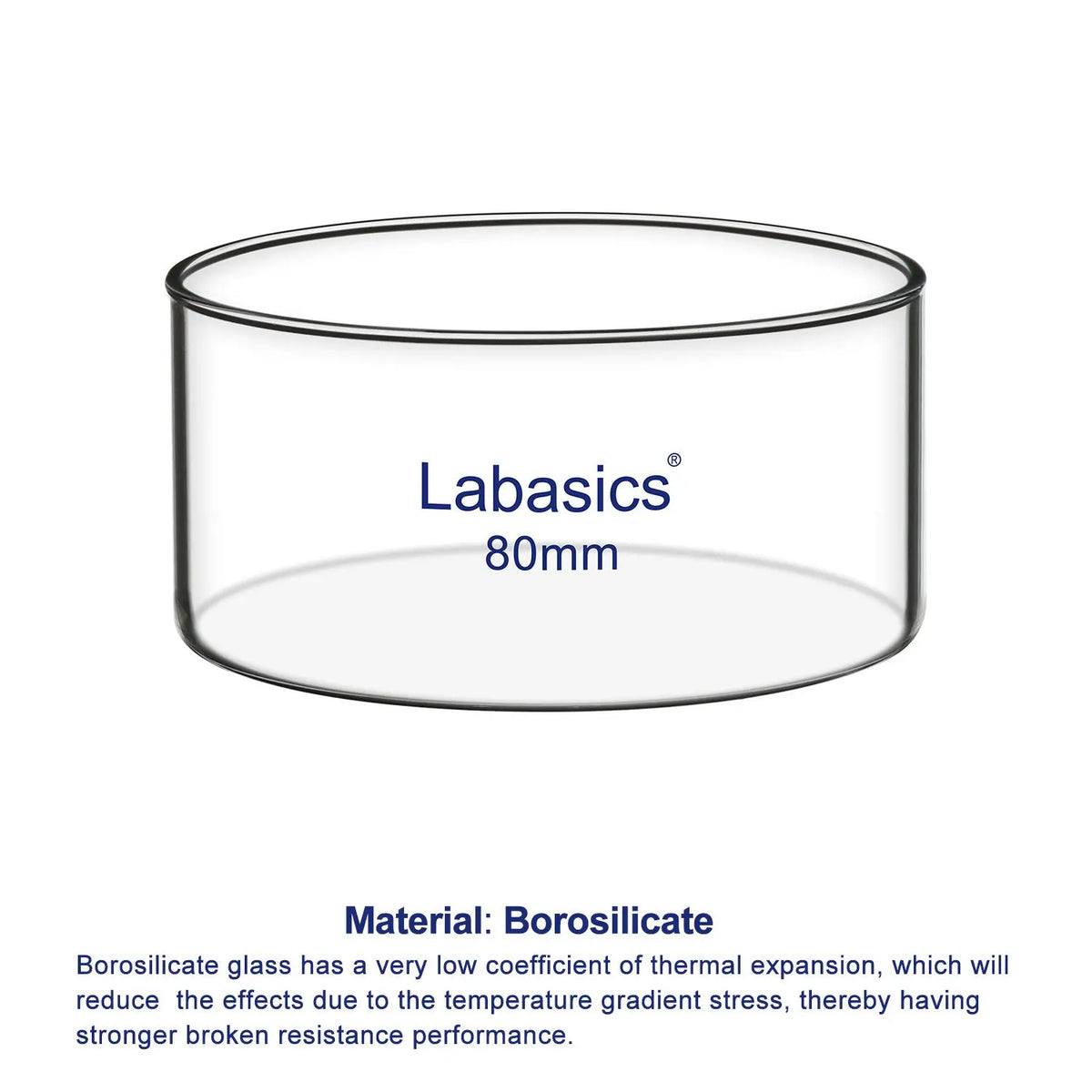 Crystallizing Dish,  No Spout 100-500 ml Labasics