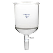 Büchner funnel, 1000 mL (1 L), coarse frit glass, 24/40 joint, borosilicate material, for large-volume rapid vacuum filtration