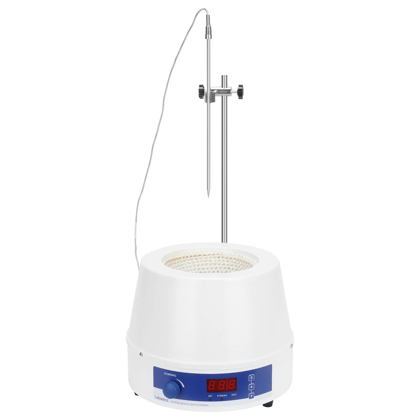 Digital Magnetic Stirring Heating Mantle with Temperature Probe, 250-1000 mL, RT-300°C, 20-1200 RPM Labasics