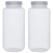 1000 ml PP storage bottle, transparent chemical container with leak-resistant cap