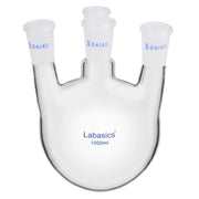 1000 ml 4-neck round bottom flask, borosilicate glass, straight neck, 24/40 joints for lab synthesis setup
