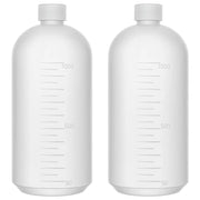 HDPE narrow mouth plastic reagent bottle, 1000 mL, with screw cap
