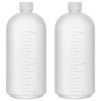 HDPE narrow mouth plastic reagent bottle, 1000 mL, with screw cap