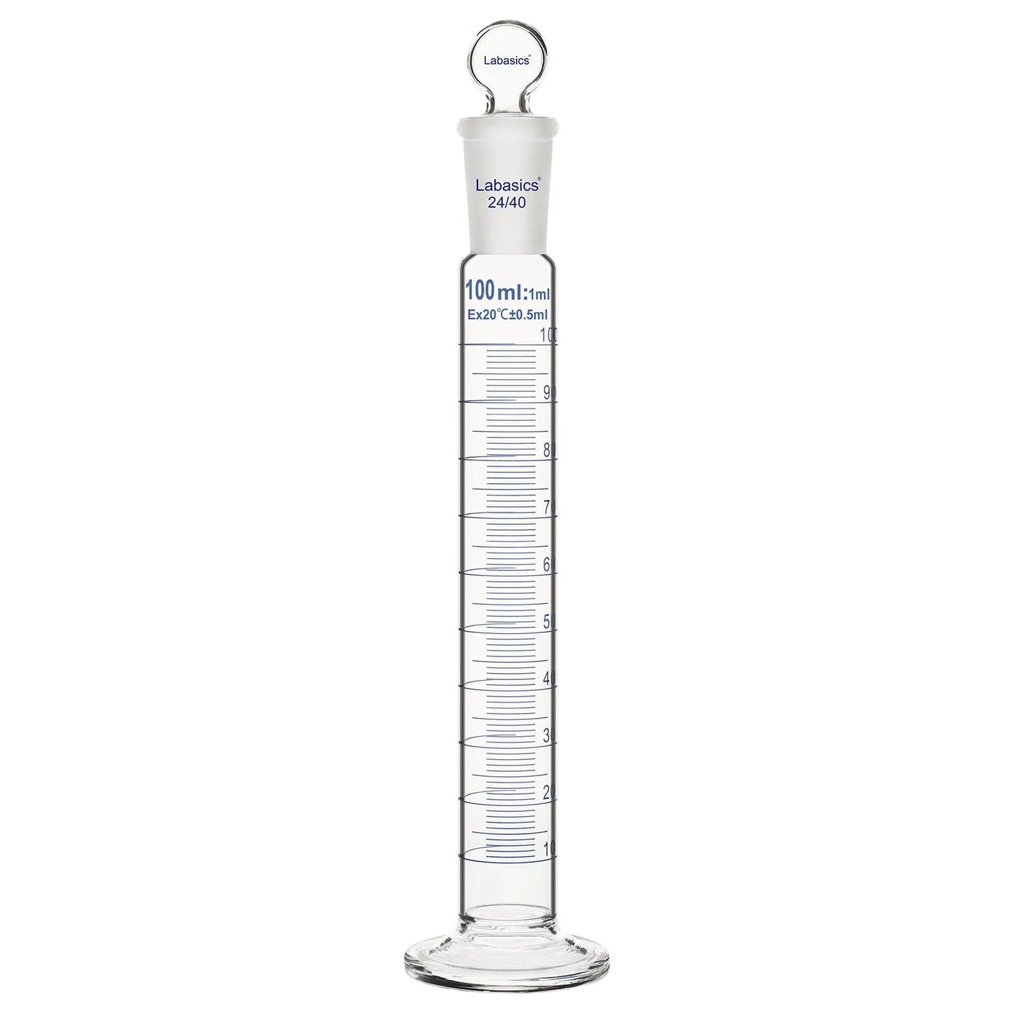 Graduated Cylinder with Stopper, 50-500 mL Labasics