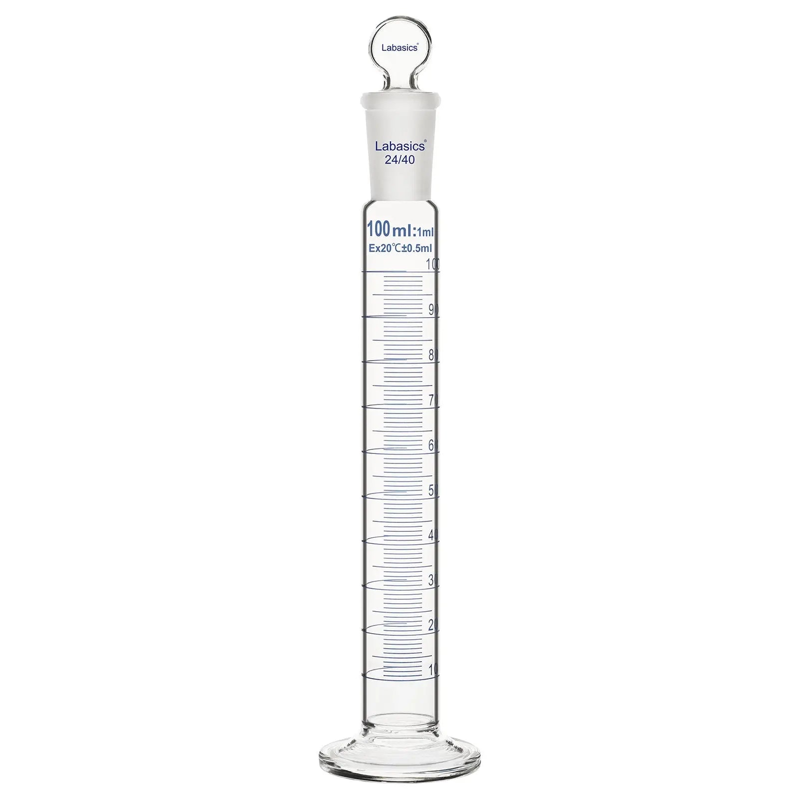 Graduated Cylinder with Stopper, 50-500 mL Labasics