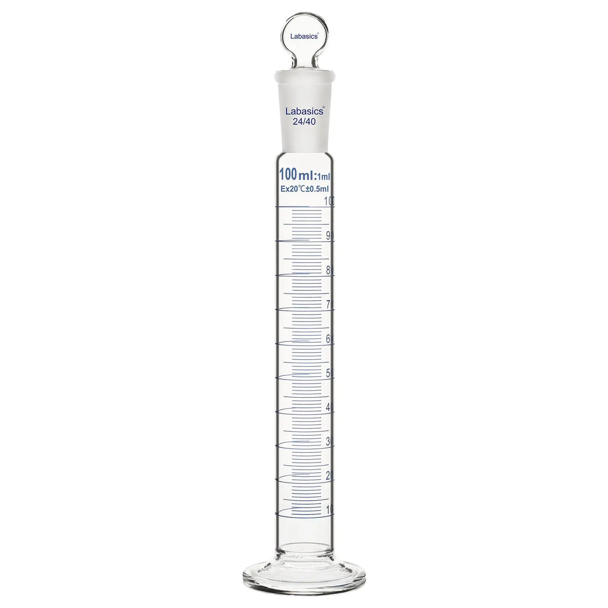Graduated Cylinder with Stopper, 50-500 mL Labasics