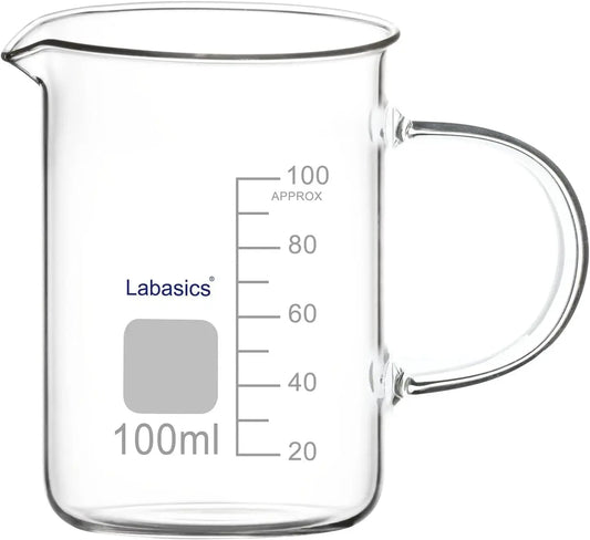 Laboratory Grade Glass Graduated Beaker Labasics