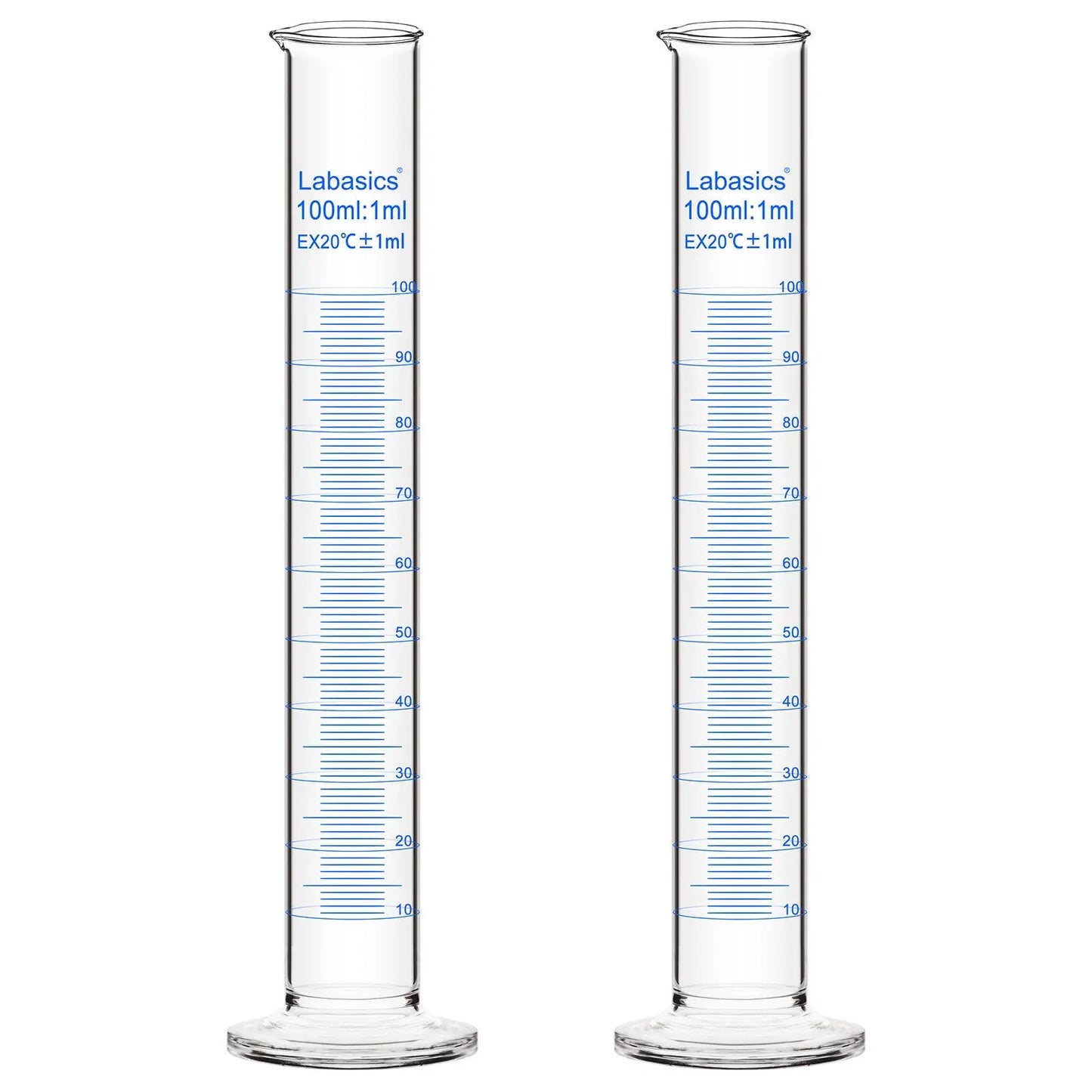 Measuring Cylinder, 10-250 mL, 2 Packs Labasics