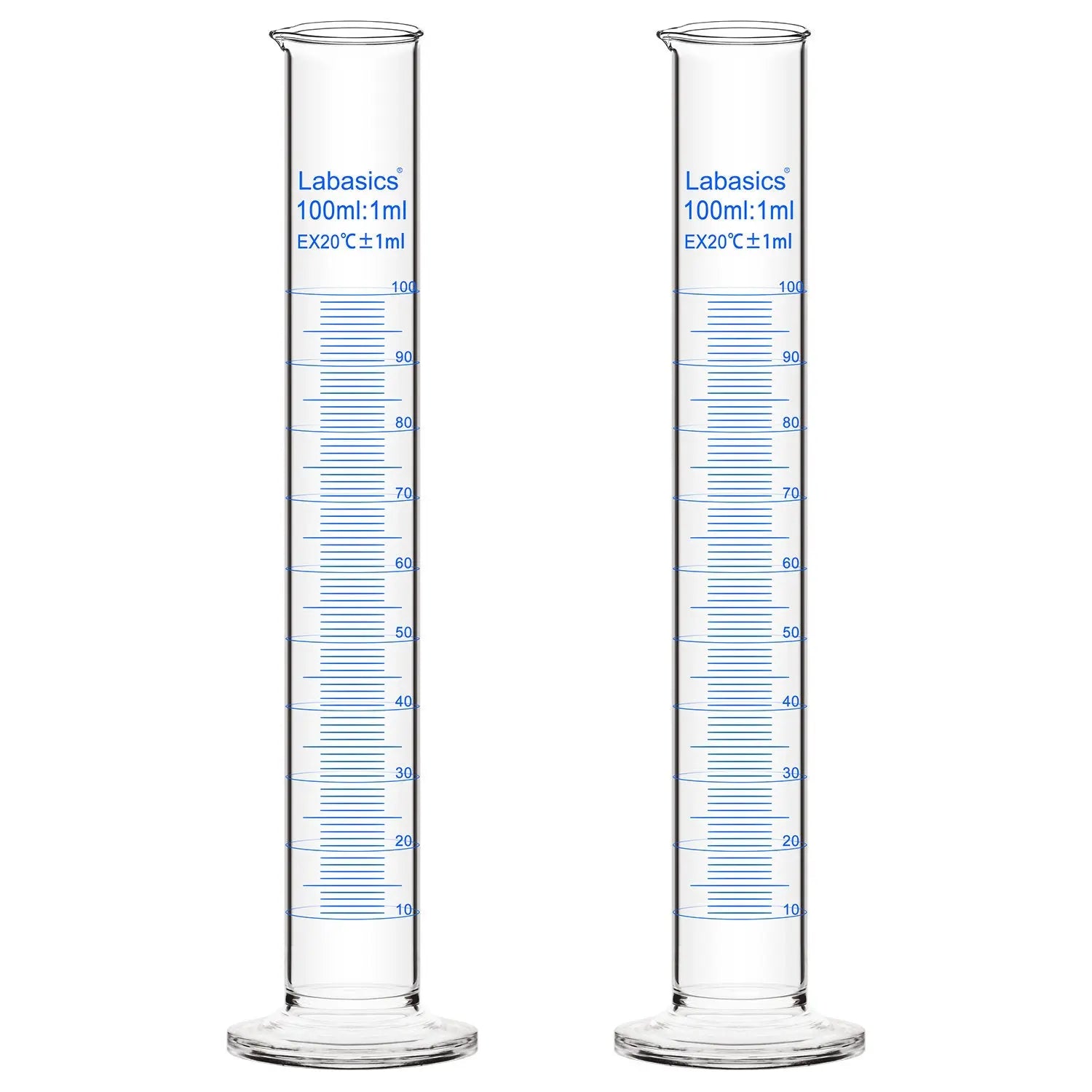 Measuring Cylinder, 10-250 mL, 2 Packs Labasics