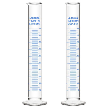 Measuring Cylinder, 10-250 mL, 2 Packs Labasics