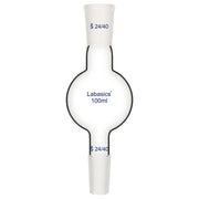 Chromatography reservoir, 100 mL, durable borosilicate glass, 24/40 joint, transparent for liquid observation, lab chromatography use