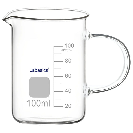 Laboratory Grade Glass Graduated Beaker Labasics