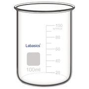 100 ml spoutless lab glass beaker, ideal for mixing and temporary storage of chemicals