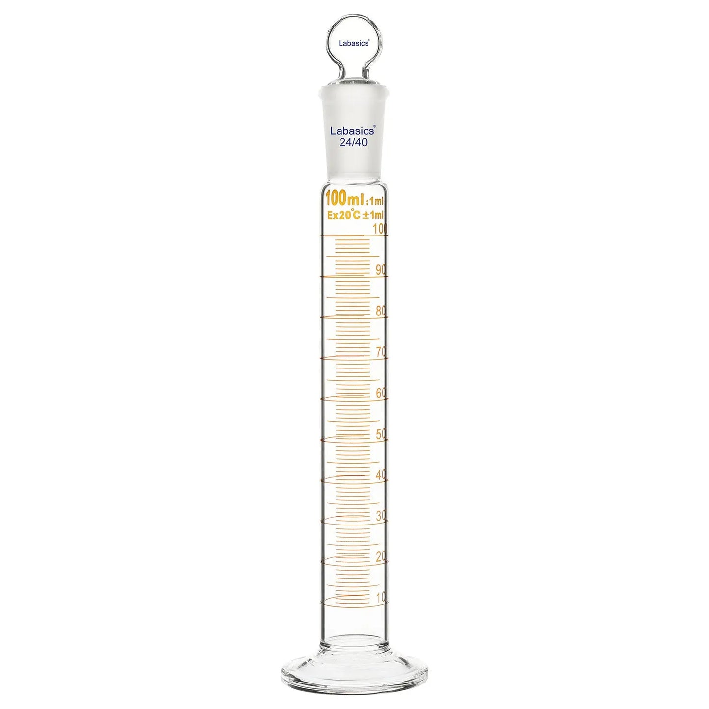Graduated Cylinder with Stopper, 50-500mL Labasics