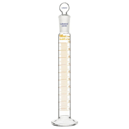 Graduated Cylinder with Stopper, 50-500mL Labasics