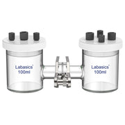 dual chamber h type cell ptfe cap glass reactor membrane separation system