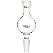 100ml borosilicate glass rotary evaporator bump trap, 24/40 joints, prevents sample splashing during evaporation, safe lab accessory