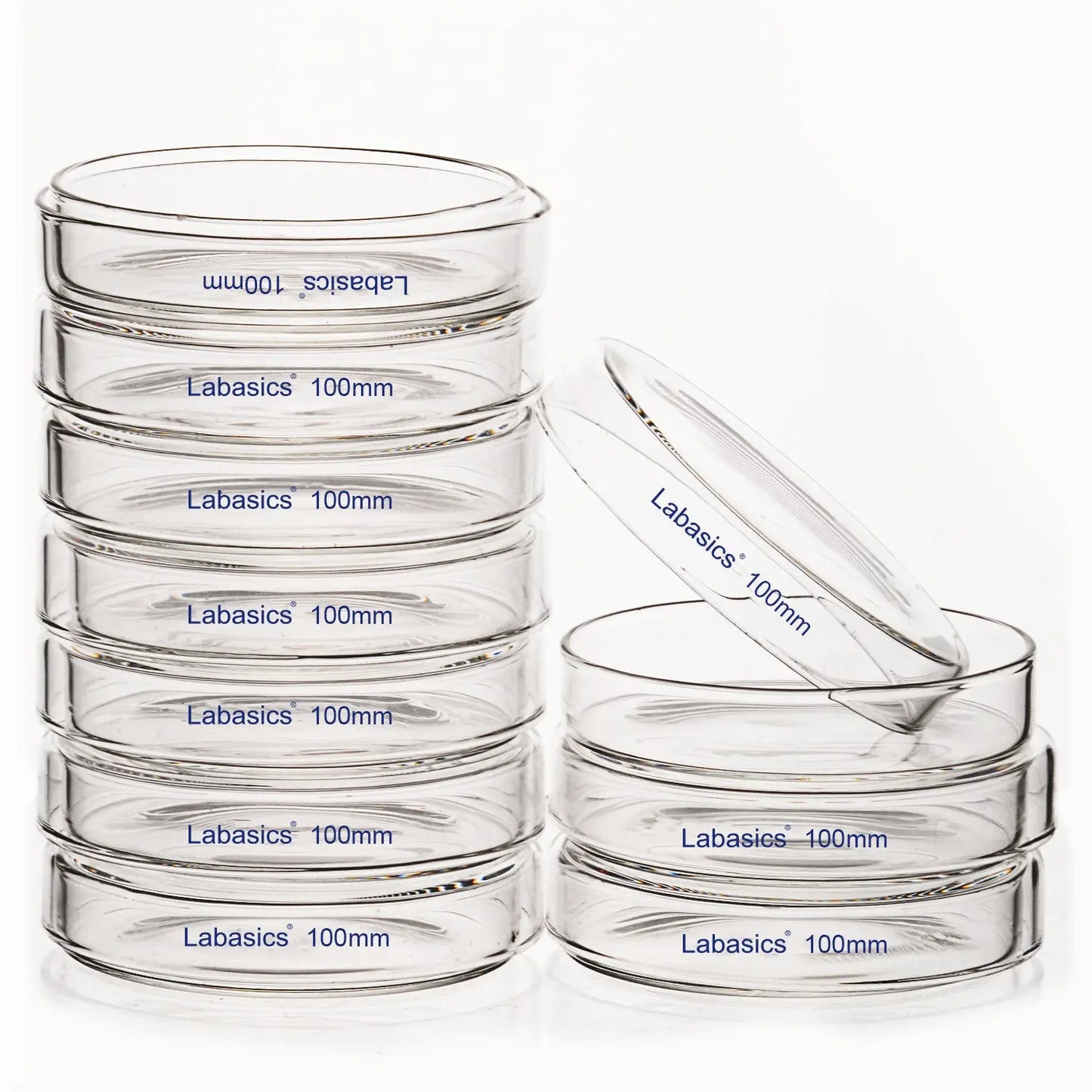 Glass Petri Dish with Lid, 60-150 mm Outer Diameter Labasics
