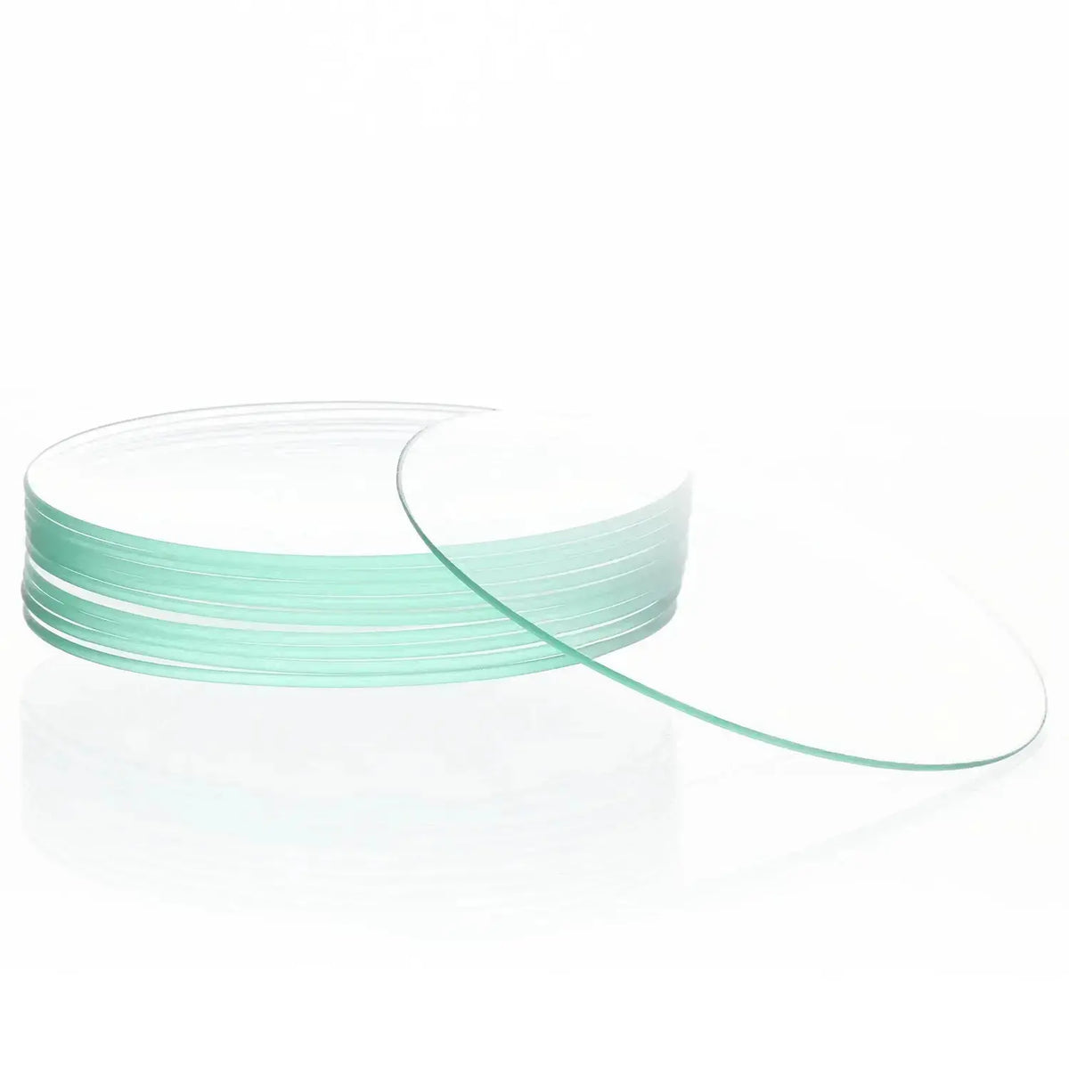 Glass watch glass, borosilicate material, 10 pack, thickened design for beaker cover and small sample evaporation in lab use