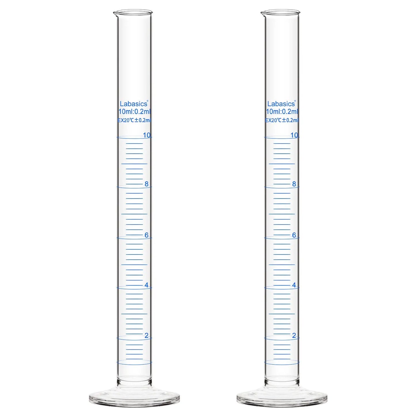 Measuring Cylinder, 10-250 mL, 2 Packs Labasics