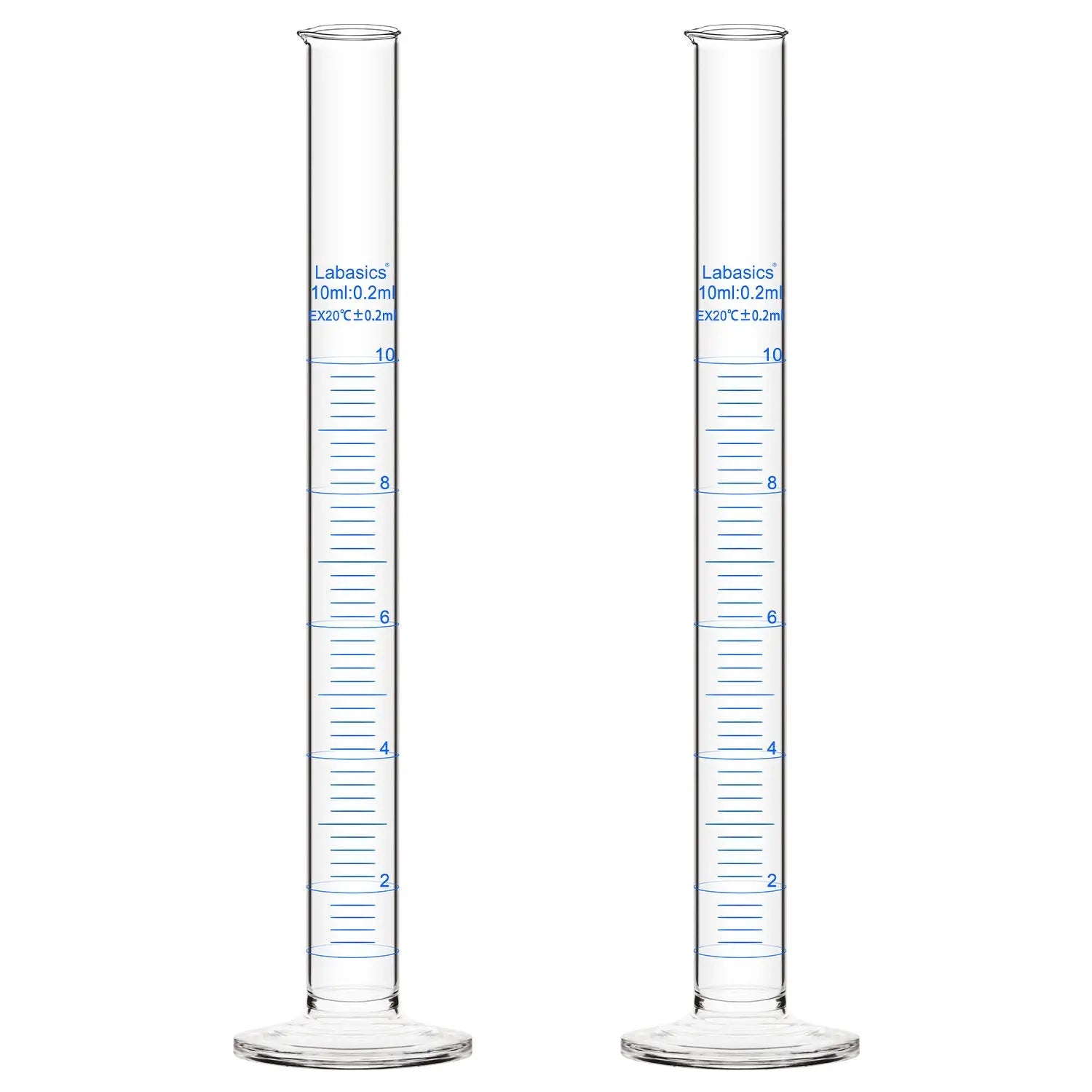 Measuring Cylinder, 10-250 mL, 2 Packs Labasics