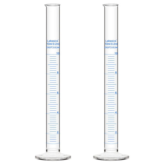 Measuring Cylinder, 10-250 mL, 2 Packs Labasics