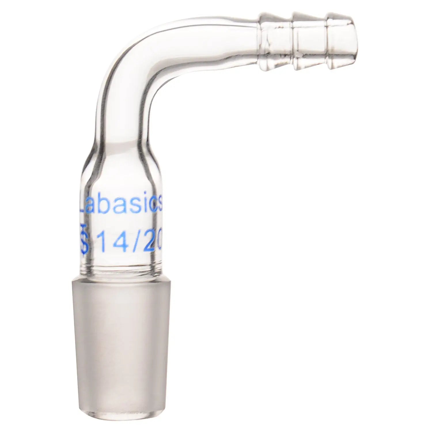 Glass Bent Inlet Adapter, Male Glass Joint Labasics