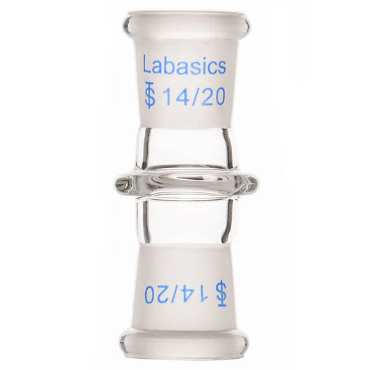 Glassware connection for 14/20 standard taper joint laboratory setup