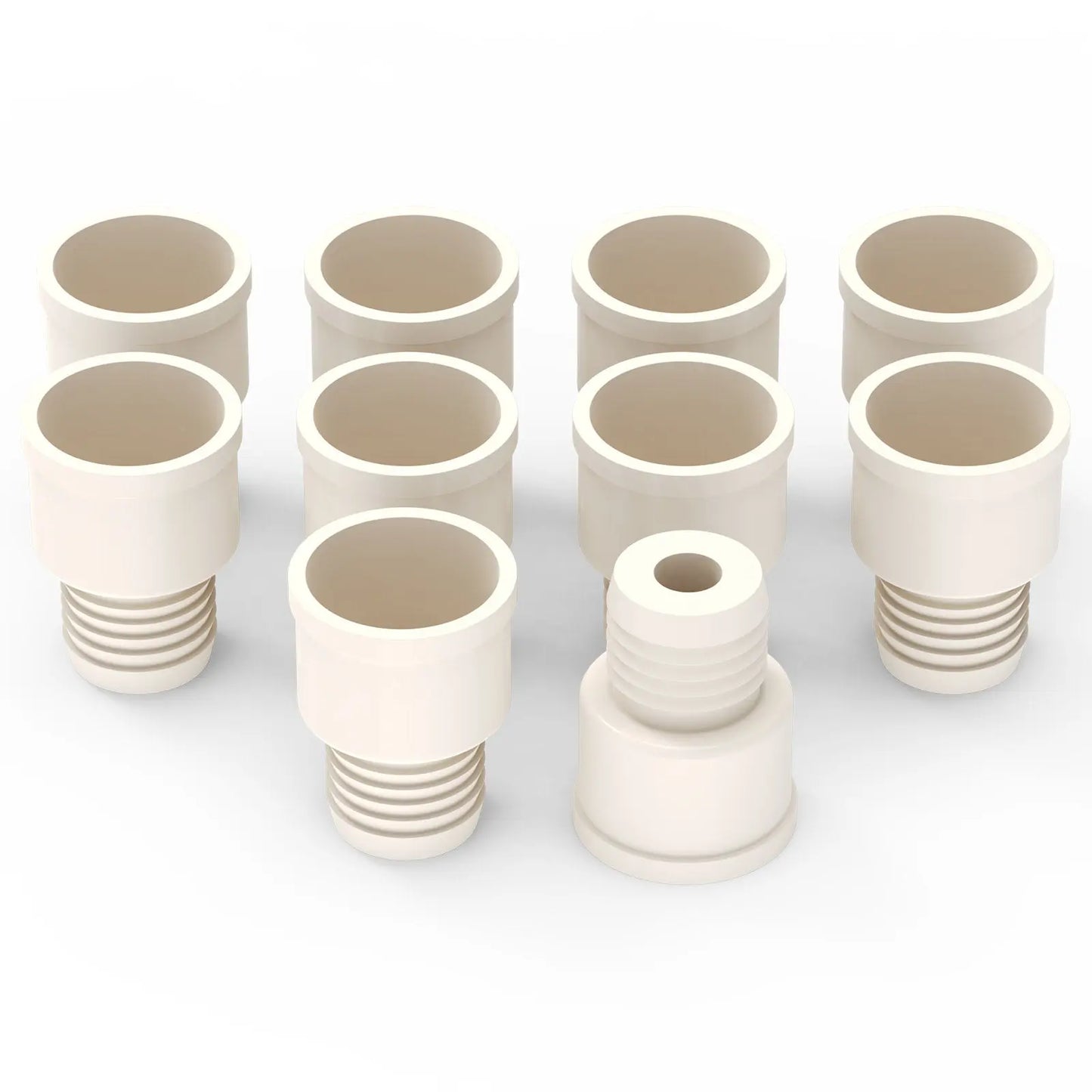 Rubber Flip-Top Stopper, Threaded Design, 10 Pack Labasics