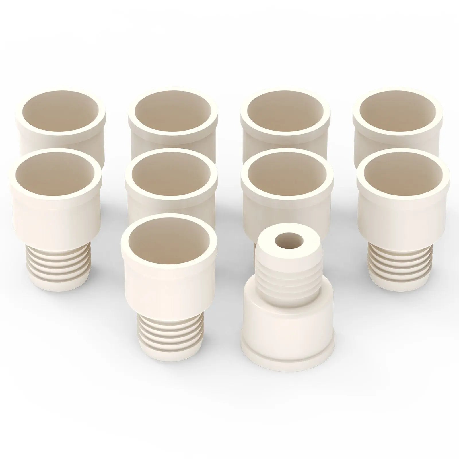 Rubber Flip-Top Stopper, Threaded Design, 10 Pack Labasics