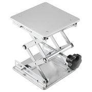 150×150 mm lab lift jack with 10 kg load capacity and adjustable height range for lab use