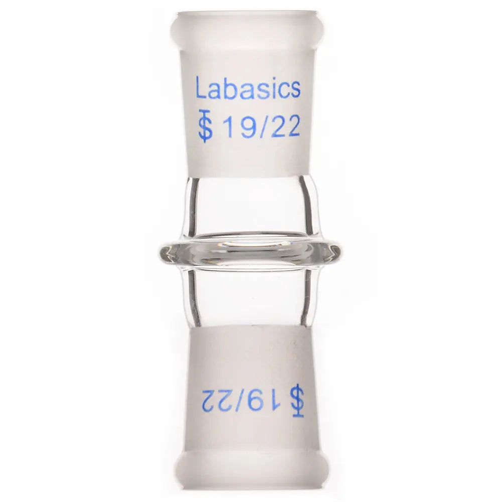 Laboratory glass adapter compatible with 19/22 standard joint systems