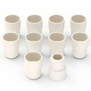 19 mm flip-top rubber stopper, precision-shaped for 19/22 joint laboratory glassware, reusable, ensures secure sealing