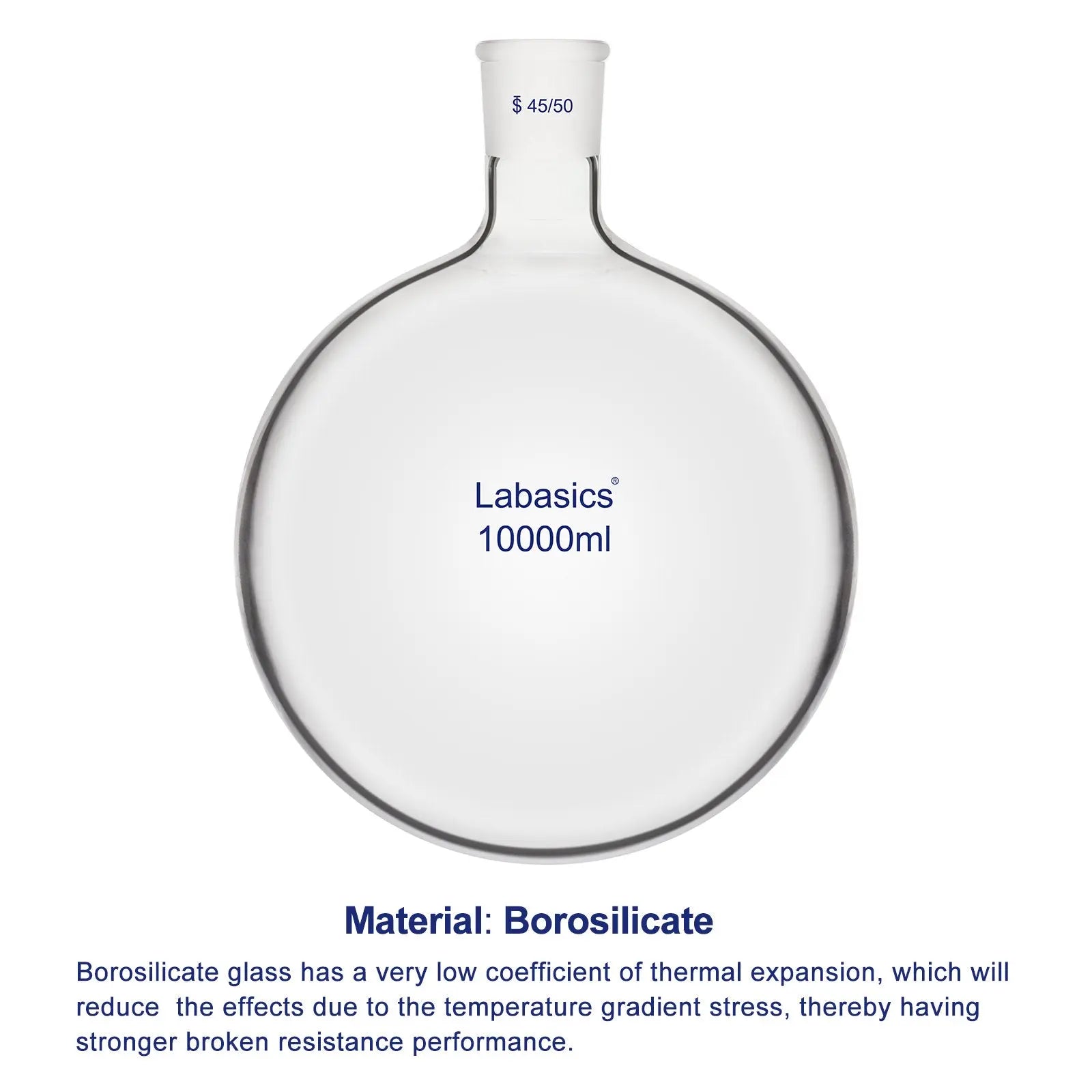 1 Neck Round Bottom Flask, 45/50 Joint, 5-20 L Labasics Shop