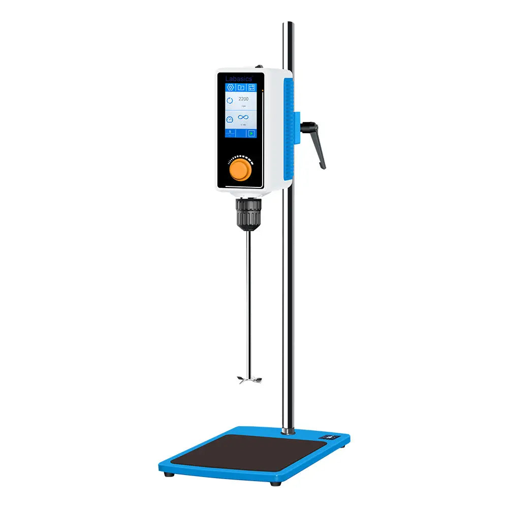 Lab Overhead Stirrer 30-2200 RPM, 20-100L Large Capacity Mixer, Microelectronic Processor Controlled Labasics