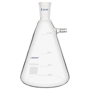 Filtering flask, 1000 mL (1 L), borosilicate glass, 24/40 joint, 9 mm hose connection, for large-volume vacuum filtration