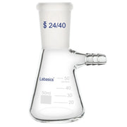 Filtering flask, 50 mL, 24/40 joint, borosilicate glass, 9 mm hose connection, for small-scale vacuum filtration