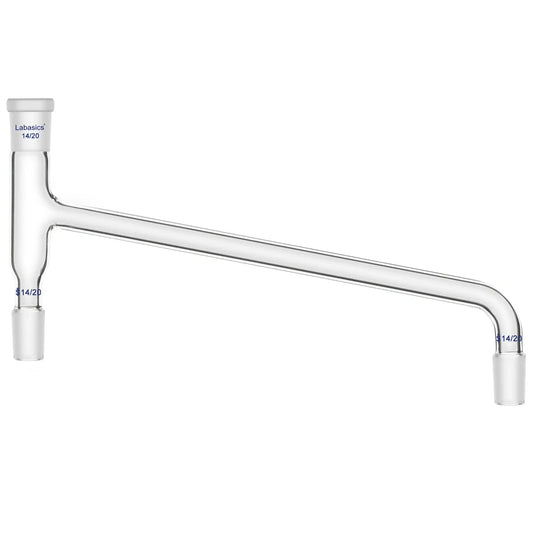 75 Degree Bent Glass Distilling Adapter Labasics